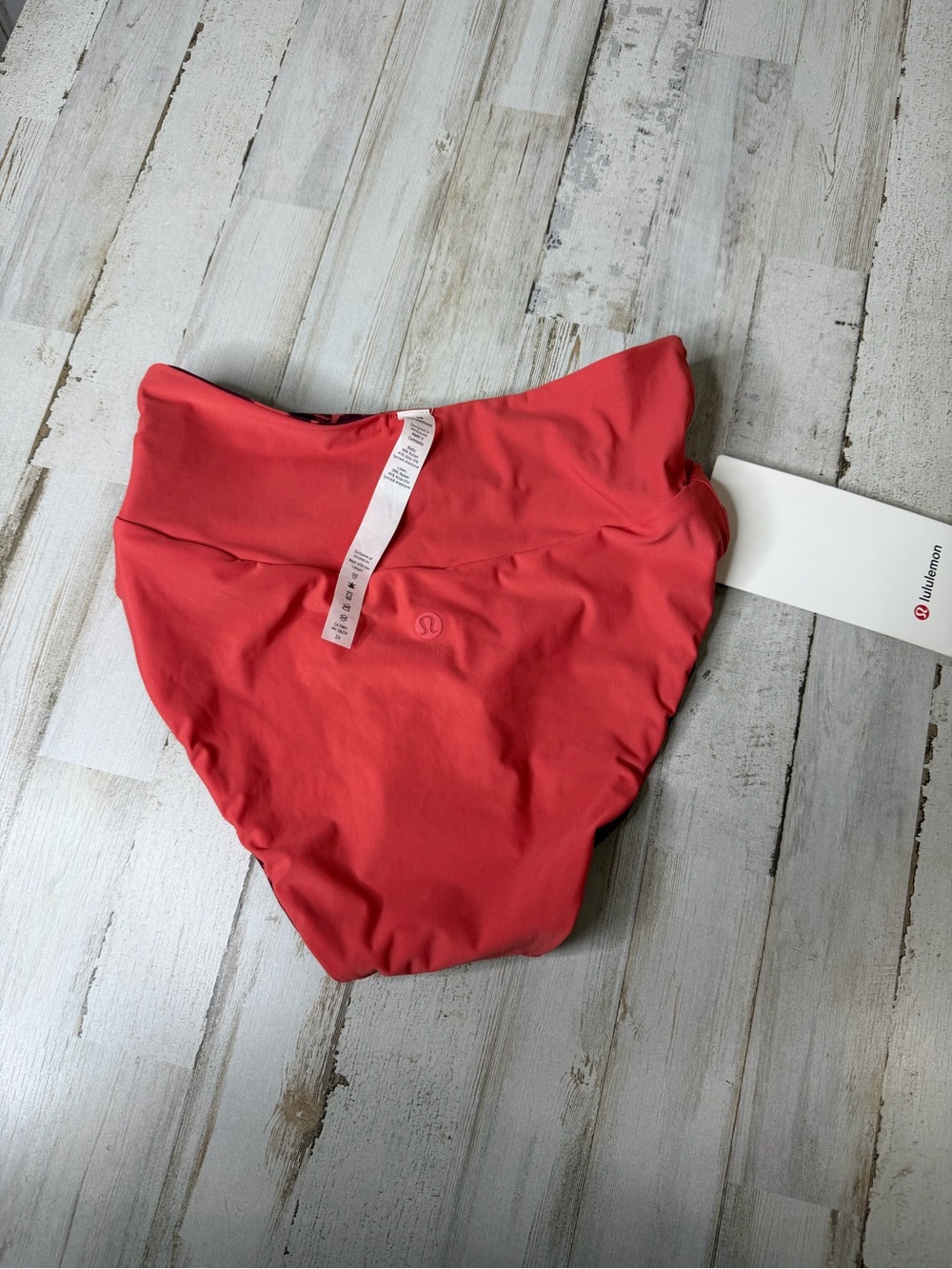 lululemon Coral & Burgundy Abstract Bikini Bottoms - Picture 7 of 13